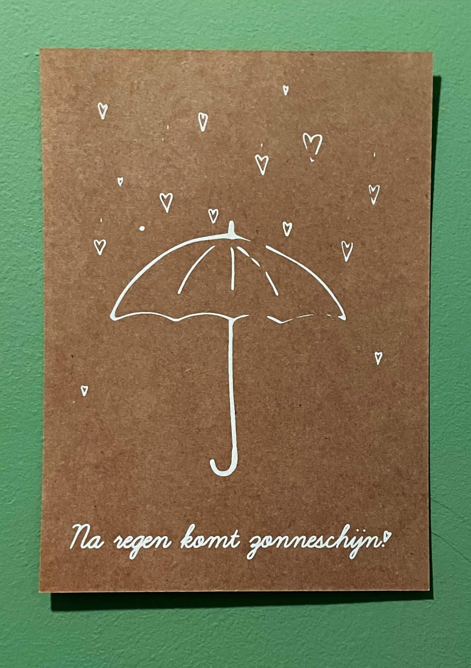 Na zonneschijn komt regen